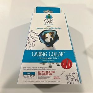 Caring collar with calming disk